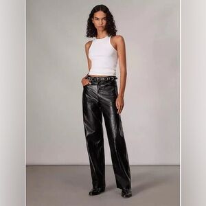 NWOT rag & bone Shea Faux Leather Foil Pants